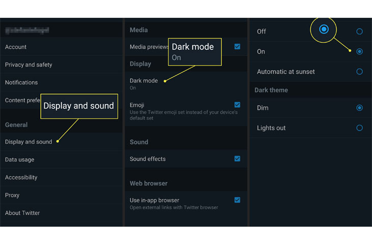 حالت Dark Mode برای توییتر - ریمووین مگ - 1